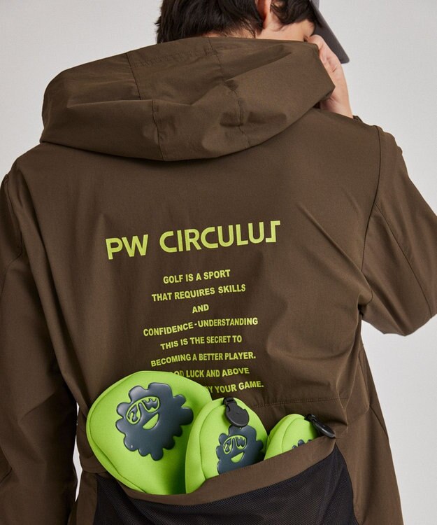 PW CIRCULUS 【撥水加工/軽量/ストレッチ】【MEN】メッシュコンビブルゾン カーキ系