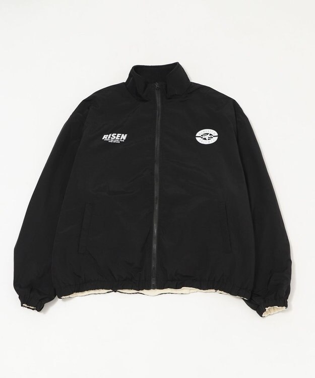 WEGO 【ユニセックス着用ITEM/リバーシブル/2WAY】リバーシブルフリースブルゾン ブラックその他