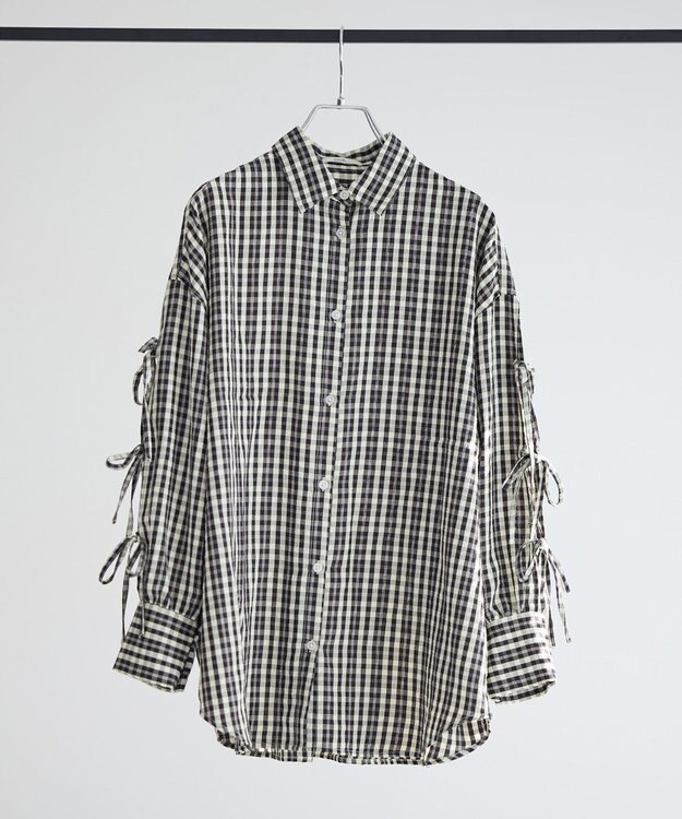 earth music&ecology 【予約】アソートチェックシャツ チェックブラック