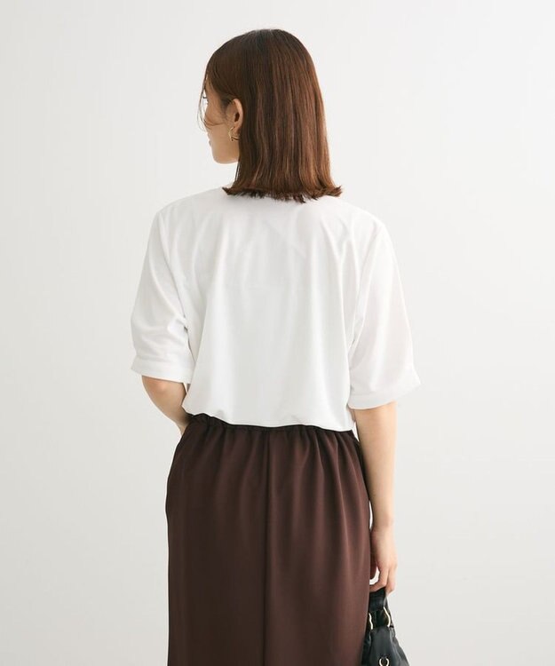 Green Parks ２ｗａｙ　５分袖ブラウソー Off White