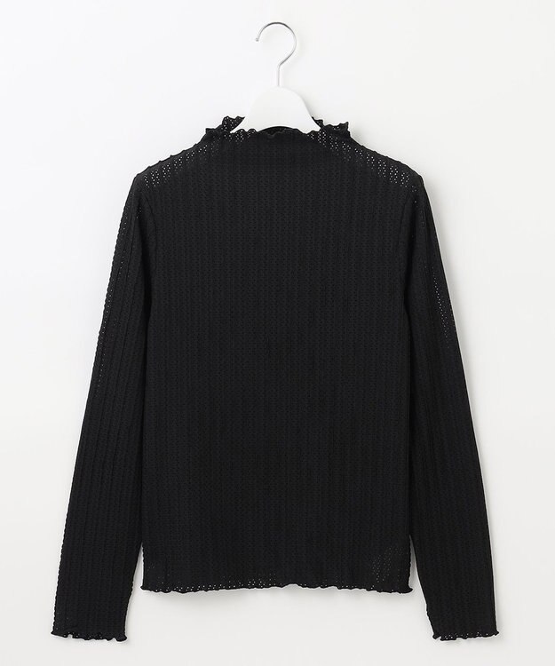 Feroux シアーパターンステッチ カットソー ブラック系