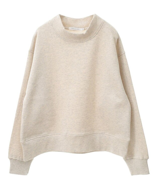 AMERICAN HOLIC モックネック裏起毛プルオーバー Oatmeal