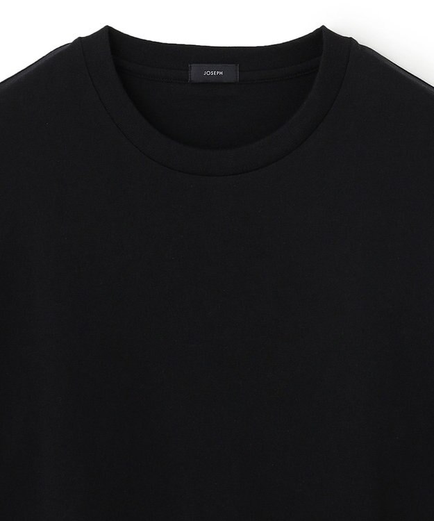 JOSEPH HOMME コットンプレーンジャージー　長袖Ｔシャツ ブラック系