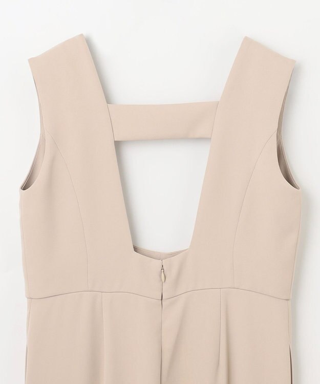 GRACE CONTINENTAL ビジュー釦サロペット ベージュ