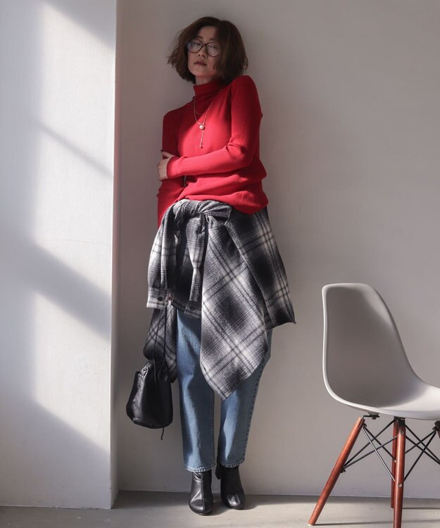 WEGO 【2025年秋冬新作/ユニセックス着用ITEM/SMLサイズ展開】ヘビーネルチェックシャツ（LS） 柄1