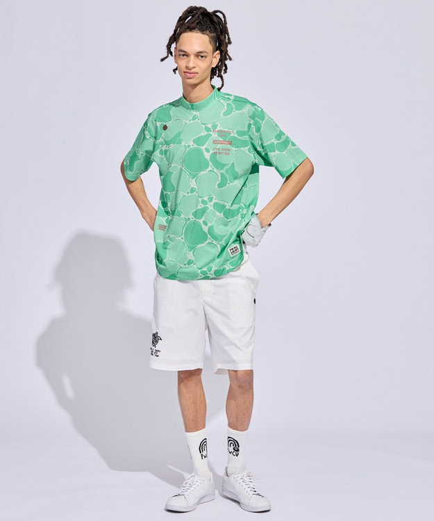 PW CIRCULUS 【MEN】TURTLE MOTIFショーツ ゴルフ ホワイト系
