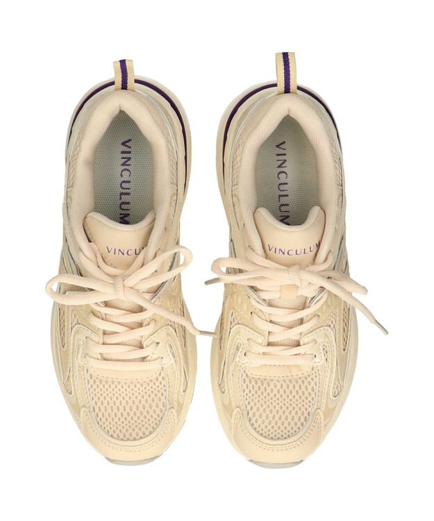 Bridget Birkin 【VINCULUM】レースアップダッドスニーカー ベージュ