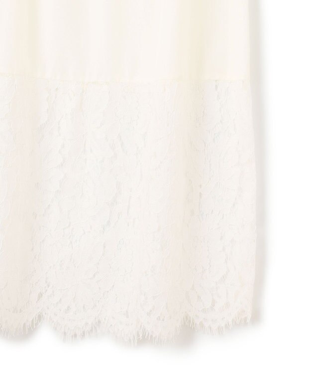 23区 S 【LEE10月号掲載/洗える】レースコンビ ペチコート スカート ホワイト系