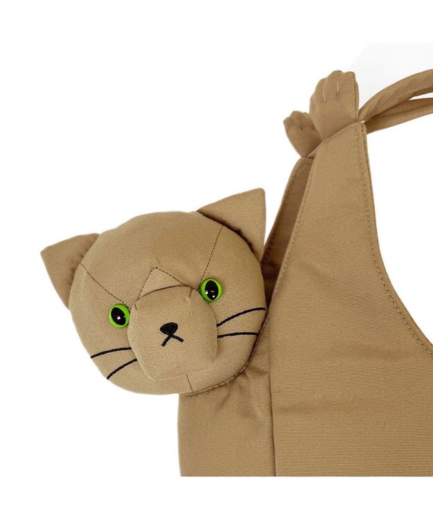 ROOTOTE 1034【ネコトート】EU.ラウンド.ブラブラネコ-A 02：キャメル