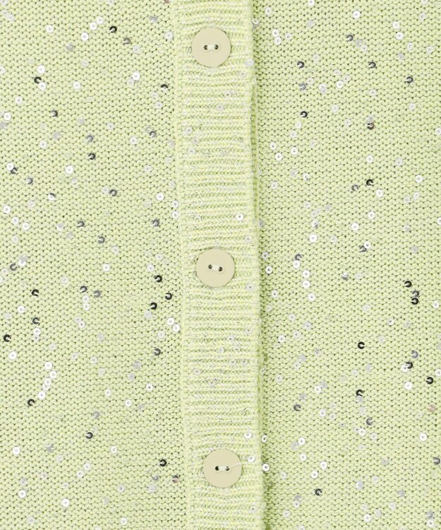 BEIGE， 【洗える】FENNEL / コットンスパンコールカーディガン Sage