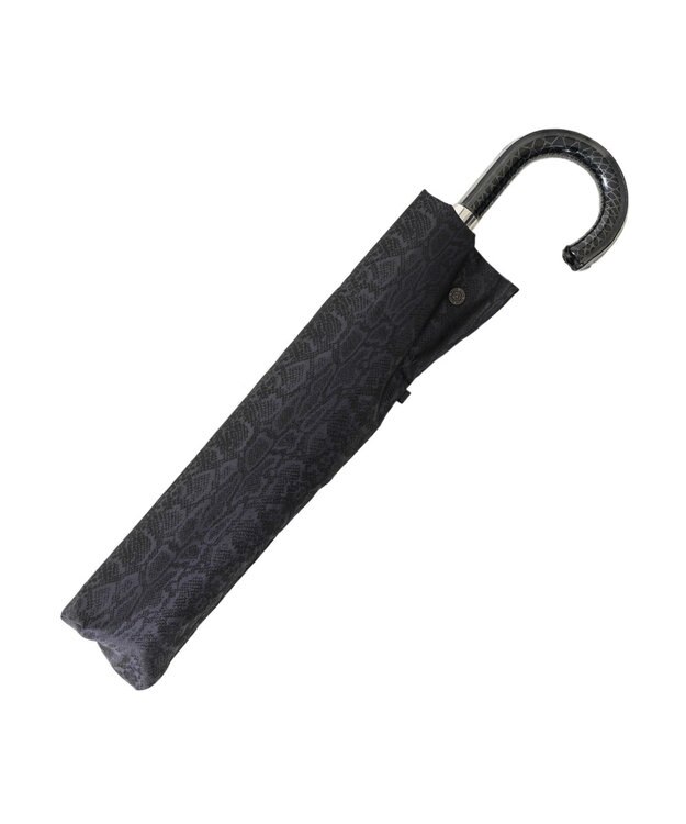 槇田商店 monotone パイソン ブラック 折りたたみ傘 クロ