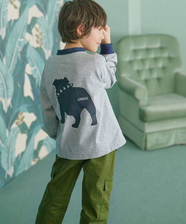 J.PRESS KIDS 【140-170cm】バックブル 長袖カットソー グレー系
