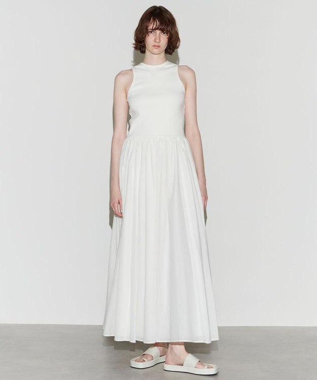 NAVE 【Nave　洗える】トランスペアレントボイル ドレス ホワイト系