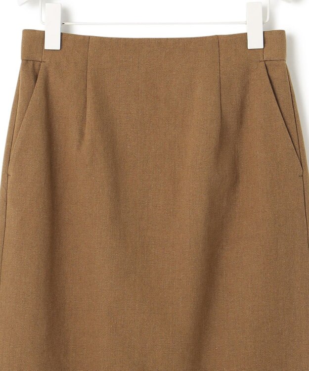 ICB コットンリネンキャンバス スカート キャメル系