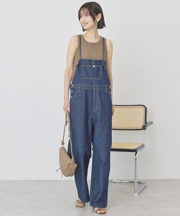 AMERICAN HOLIC ミドルオンスデニムサロペット One Wash