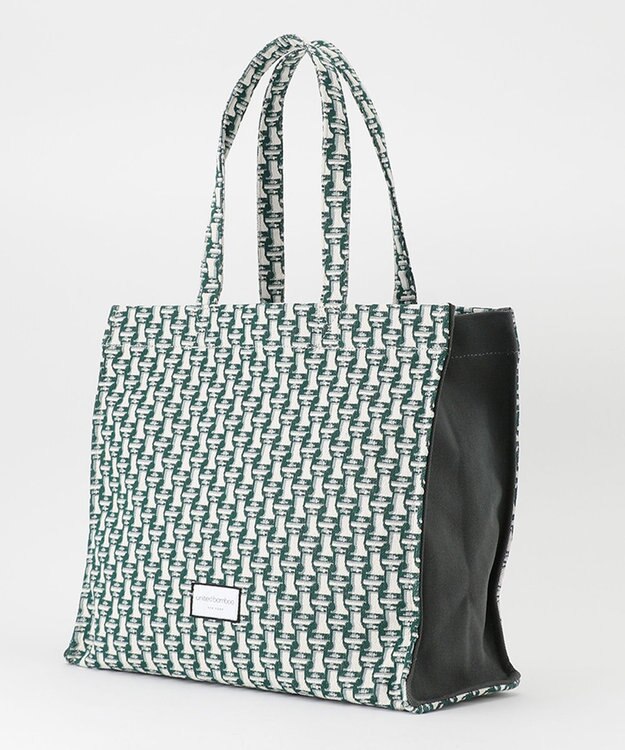 united bamboo ジャカードトートバッグ グリーン系1