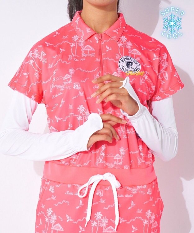 FILA GOLF／marie claire 【FILA GOLF】接触冷感アームカバー ホワイト