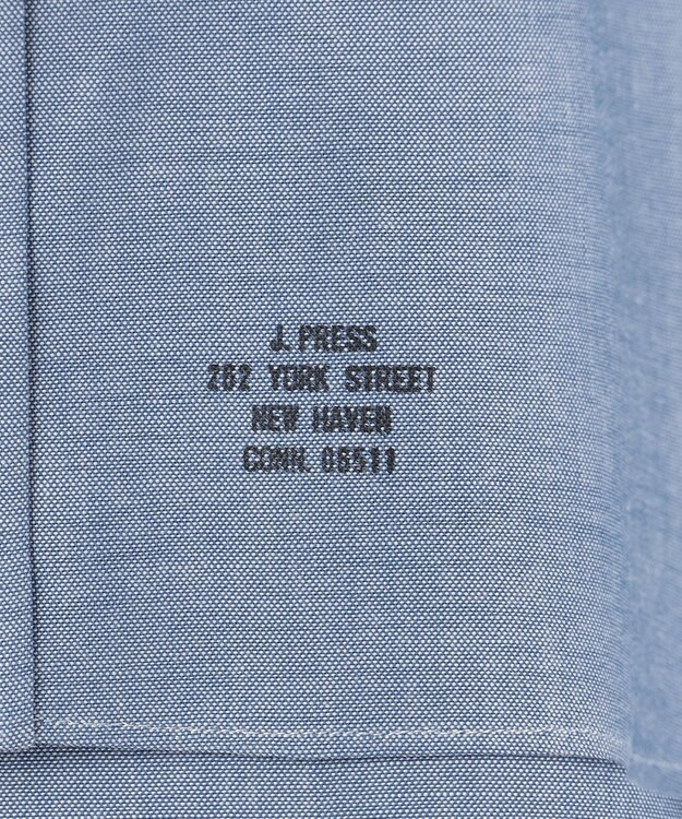 J.PRESS MEN 【AaronChang】【UNISEX】コットンダンガリー シャツ / B.D. / Baggy-Fit ブルー系