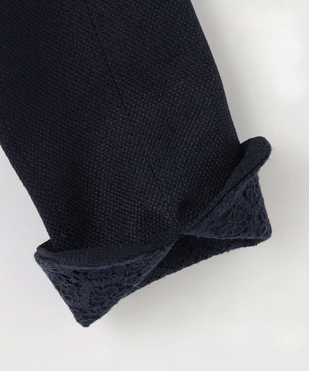 ANY KIDS 裾スカラップノーカラージャケット ネイビー