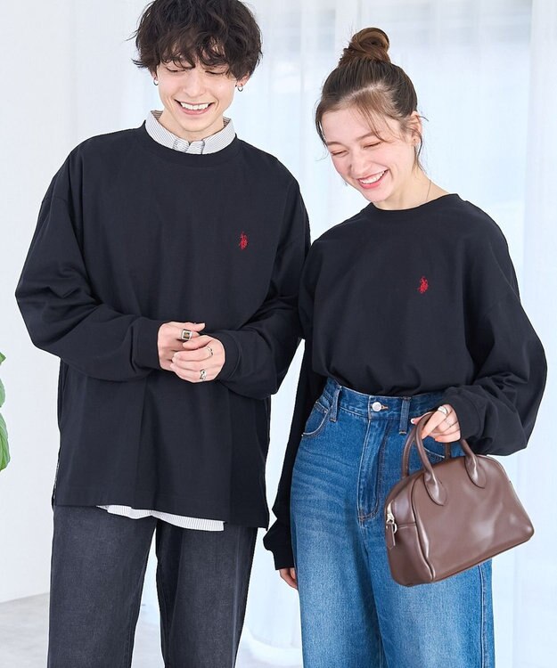 WEGO 【ユニセックス着用ITEM/MLサイズ展開】U.S. POLO ASSN.ワンポイント刺繍LST