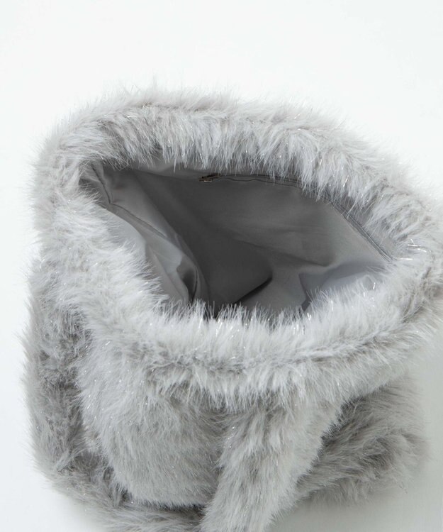 WEGO ラメファートート ライトグレー