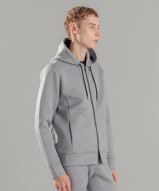 JOSEPH HOMME チュウイージャージー　ジップアップパーカー ライトグレー系