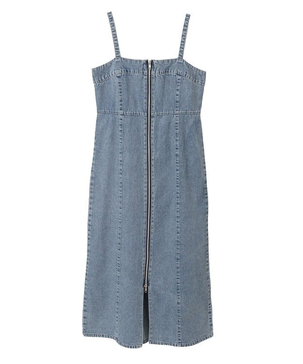 Green Parks ・ＥＬＥＮＣＡＲＥ　ＤＵＥ　デニムＷ－ＺＩＰジャンスカ Light Indigo