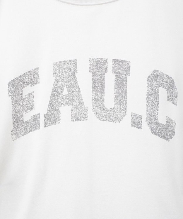 Green Parks ７分袖ミニ裏毛ドルマンロゴプルオーバー Off White