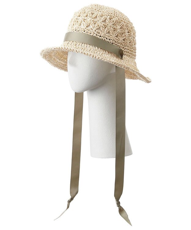 MOONBAT estaa ペーパー透かし編み クロッシェ／サイズ調整可 オフホワイト