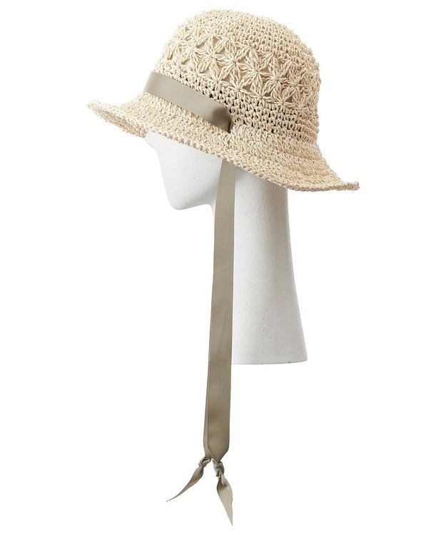 MOONBAT estaa ペーパー透かし編み クロッシェ／サイズ調整可 オフホワイト