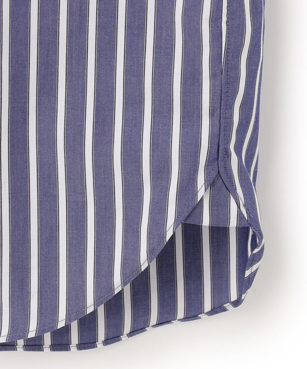 J.PRESS YORK STREET 【UNISEX】タイプライターストライプ シャツ ネイビー系1