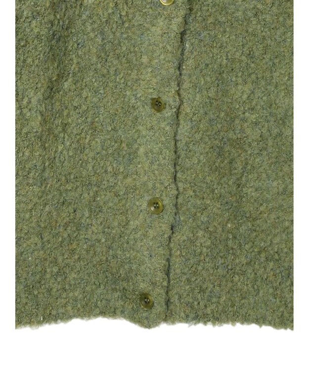 Green Parks ブークレゆるニットカーディガン Green