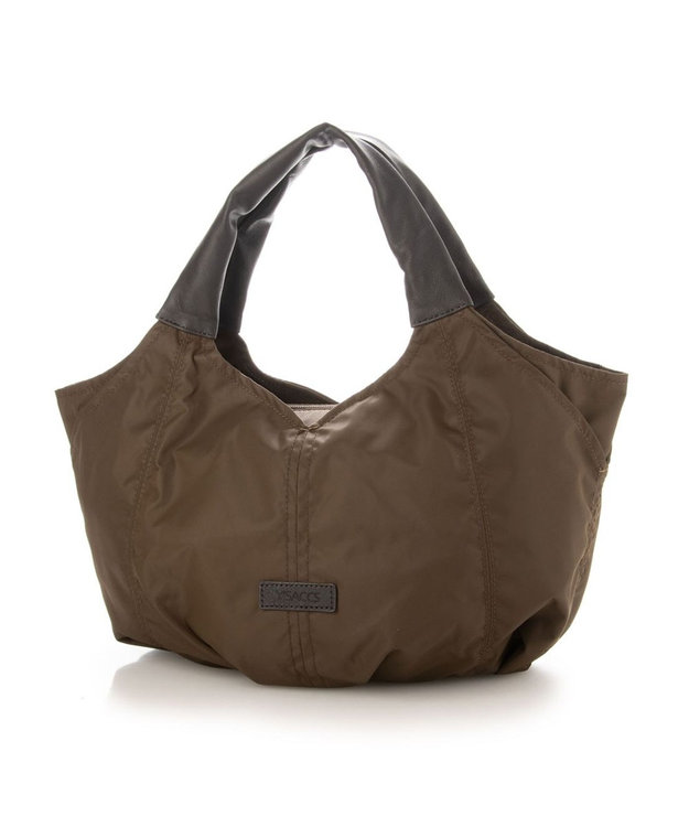 Y'SACCS リサイクルナイロン　ふんわりトート　Sサイズ チョコ