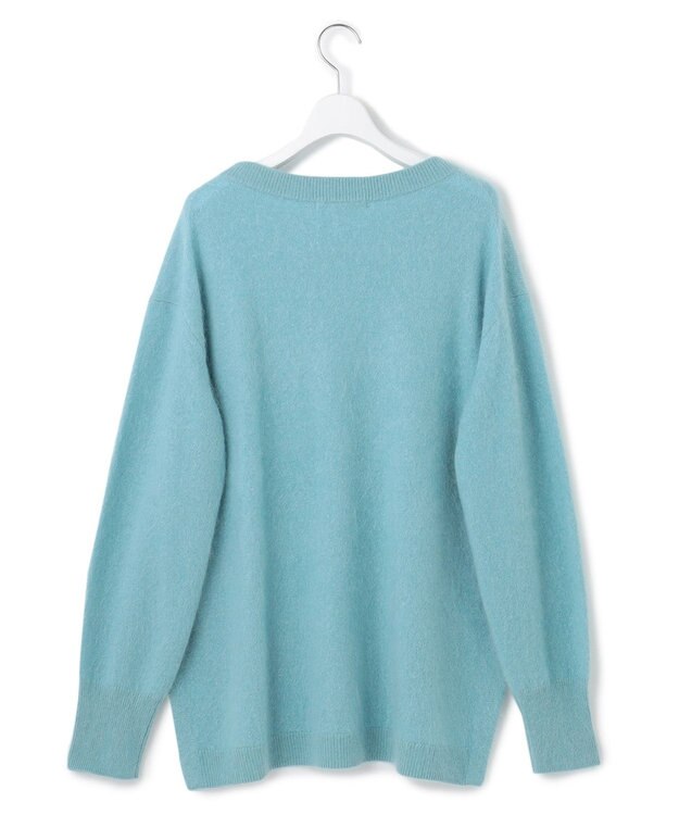 23区 S ウールカシミヤシャギー ニット ターコイズブルー系