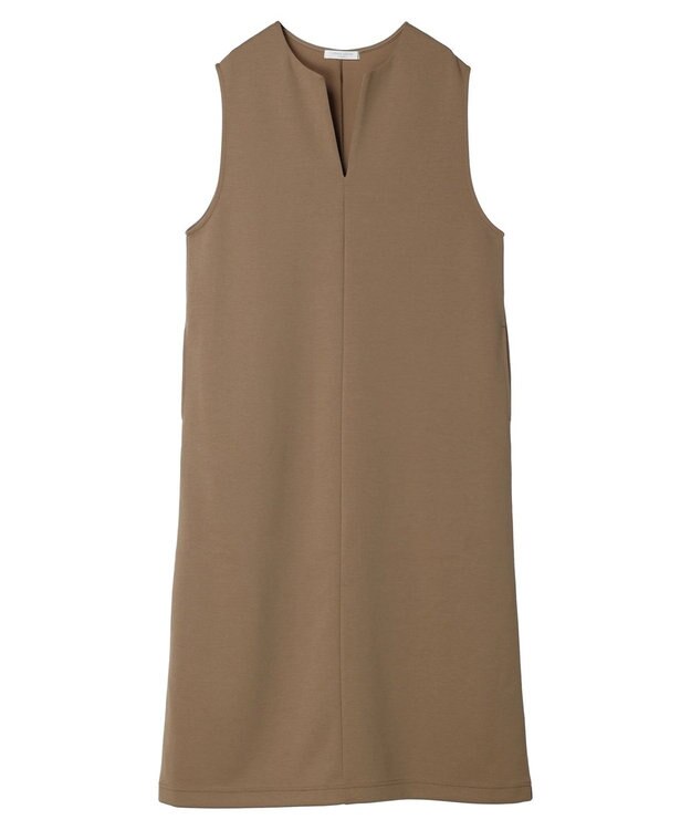 Green Parks キーネックダンボールジャンスカ Beige