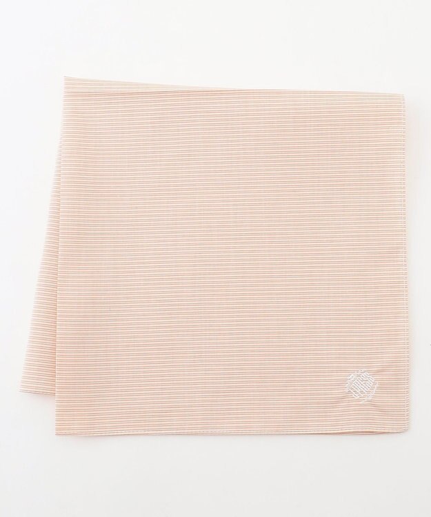 J.PRESS MEN ストライプハンカチ ブラウン系1