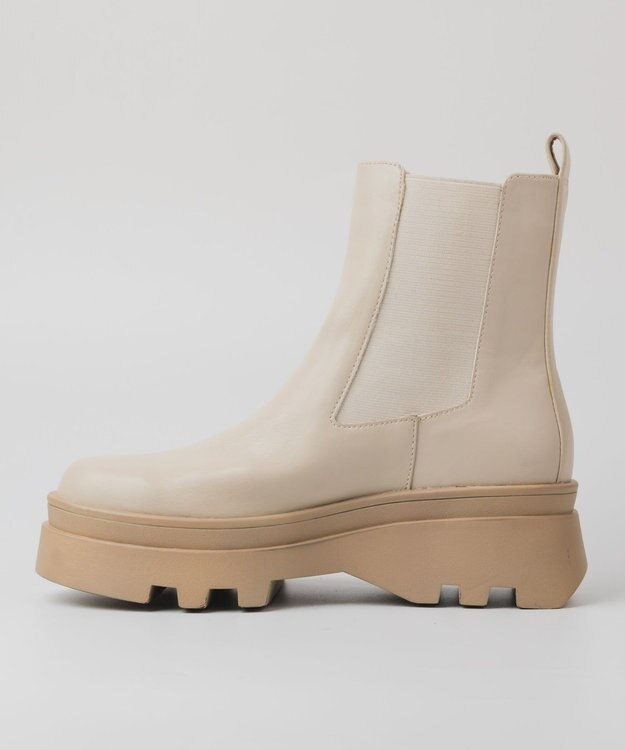 BONTRE 【PRECIEUX JOUET/プレシュウジュエ】ボリュームソールサイドゴアブーツ エクリュ