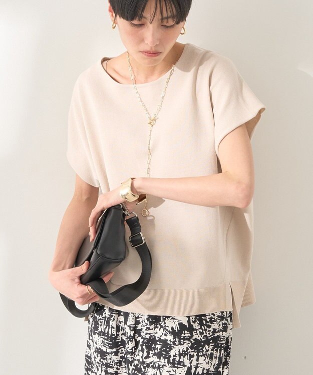 AMERICAN HOLIC フレンチスリーブニットプルオーバー Light Beige
