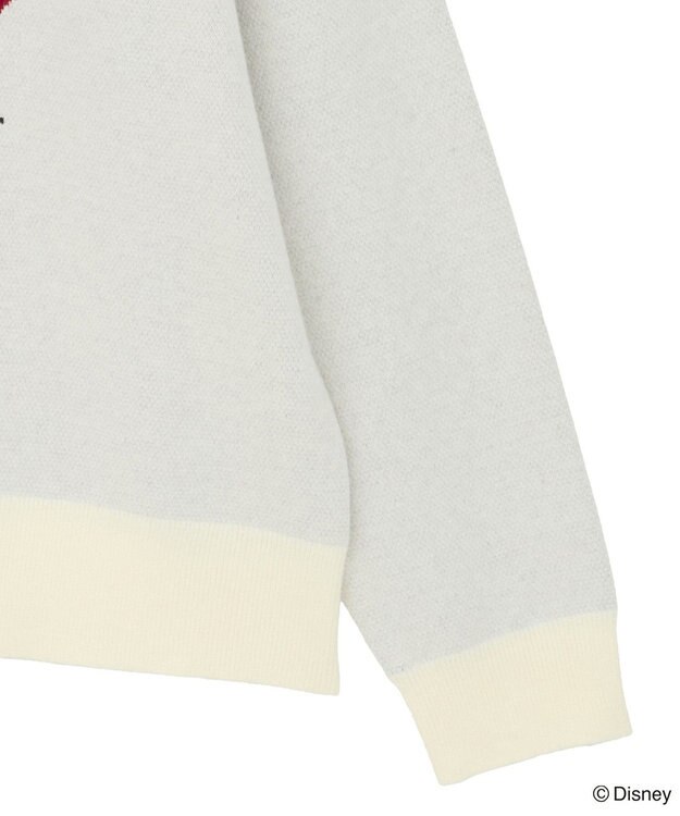 Green Parks ミッキー＆フレンズ／ジャガードニットプルオーバー Ivory