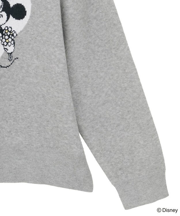 Green Parks ミッキー＆フレンズ／ジャガードニットプルオーバー Gray Mixture