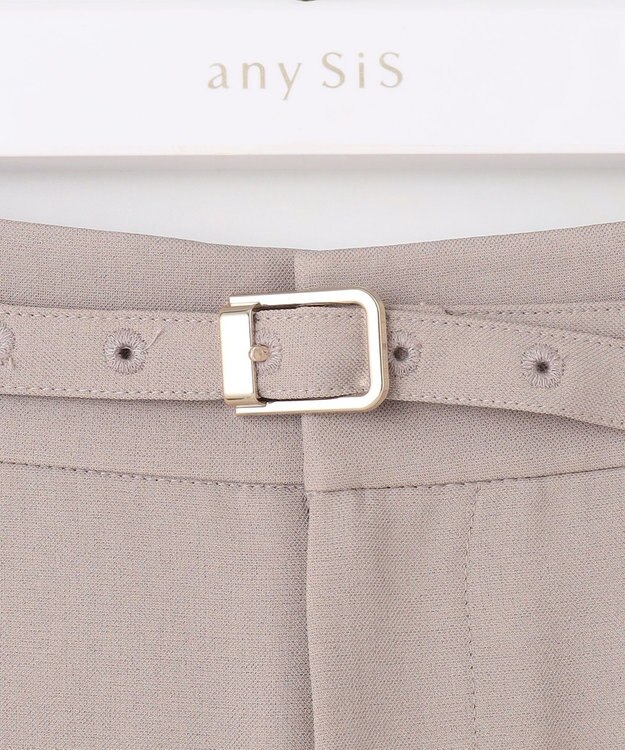 ANY SIS S 【UVカット・接触冷感・吸水速乾】スマートビューティストレッチ  ワイドパンツ グレージュ