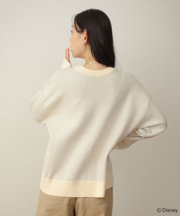 Green Parks ミッキー＆フレンズ／ジャガードニットプルオーバー Ivory