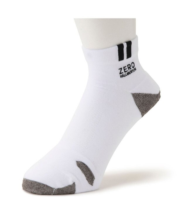 ZERO HALLIBURTON ロゴ入りソックス 靴下 82161 ホワイト