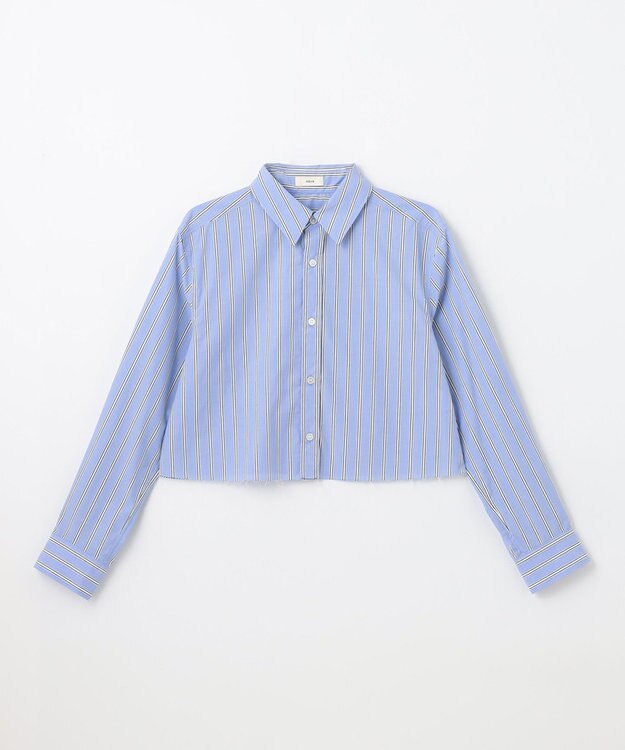 NAVE 【Nave】タイプライター クロップドシャツ ストライプ系