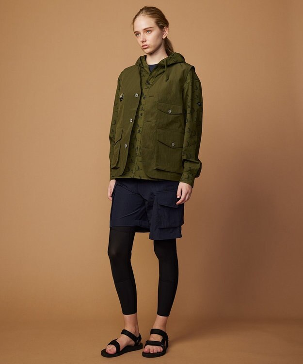 JOSEPH ABBOUD MOUNTAIN 【CREA掲載・ウエストストレッチ・ECO撥水・軽量】アウトドアイージーショーツ ネイビー系