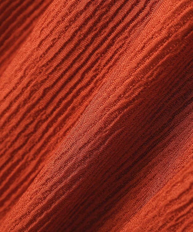 Green Parks ウェーブジャガードコクーンイージーパンツ Terracotta