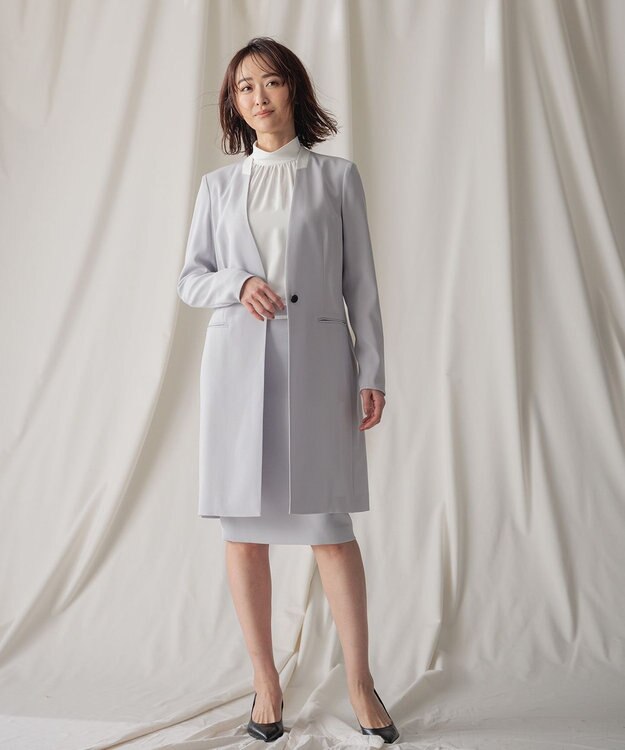 BEIGE， CINDY / タイトスカート Ice blue × White