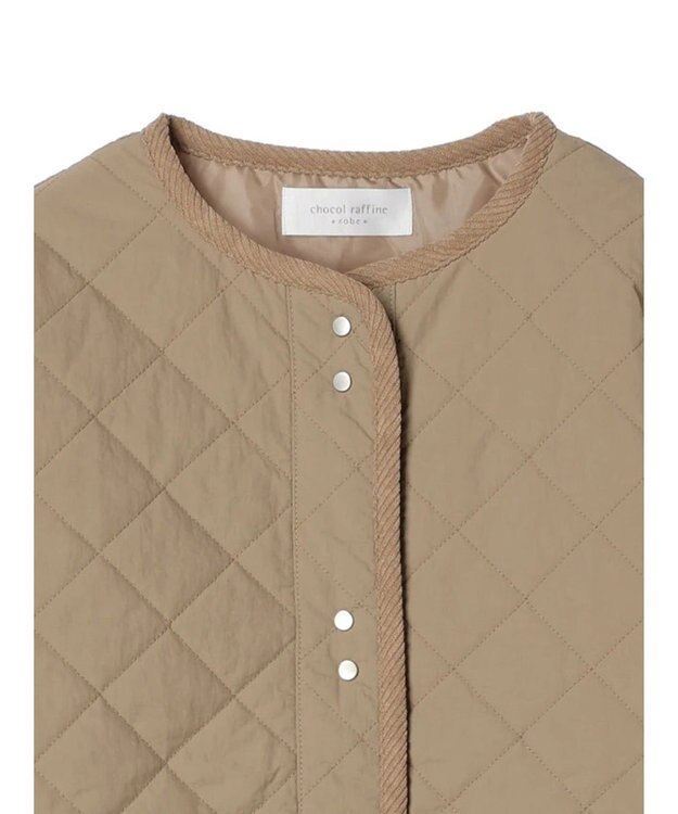 Green Parks キルティングミドル丈コート Beige