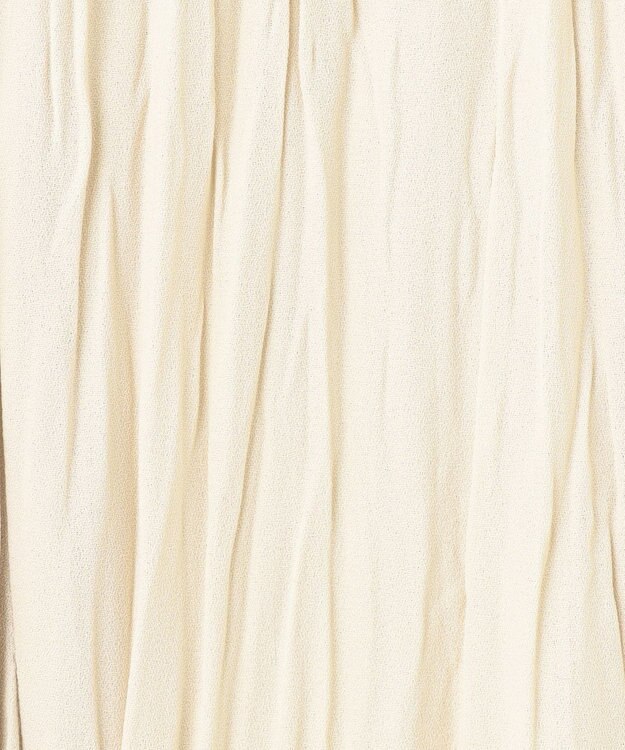 23区 S 【洗える】クラッシュ プリーツ ジョーゼット スカート ベージュ系