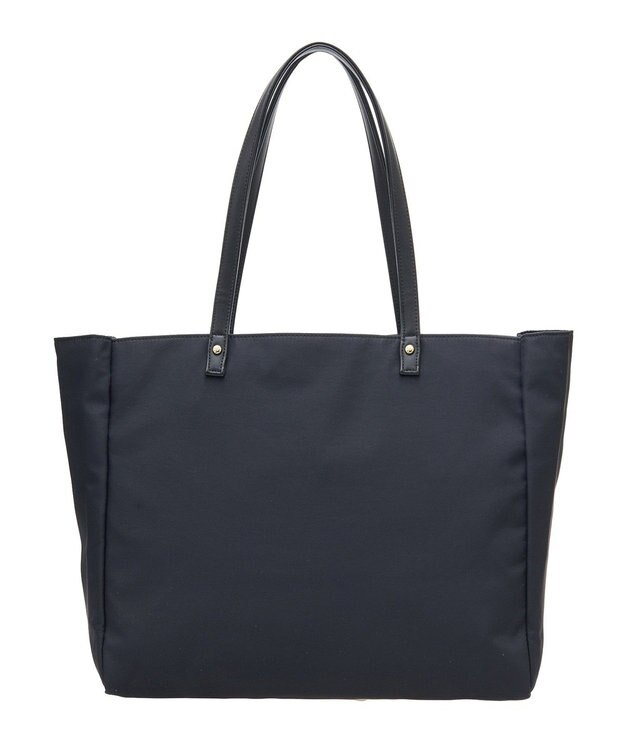 Maison de FLEUR リボンチャーム付き3ルームトートバッグ Black